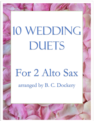 Book cover for 10 Wedding Duets for 2 Alto Sax