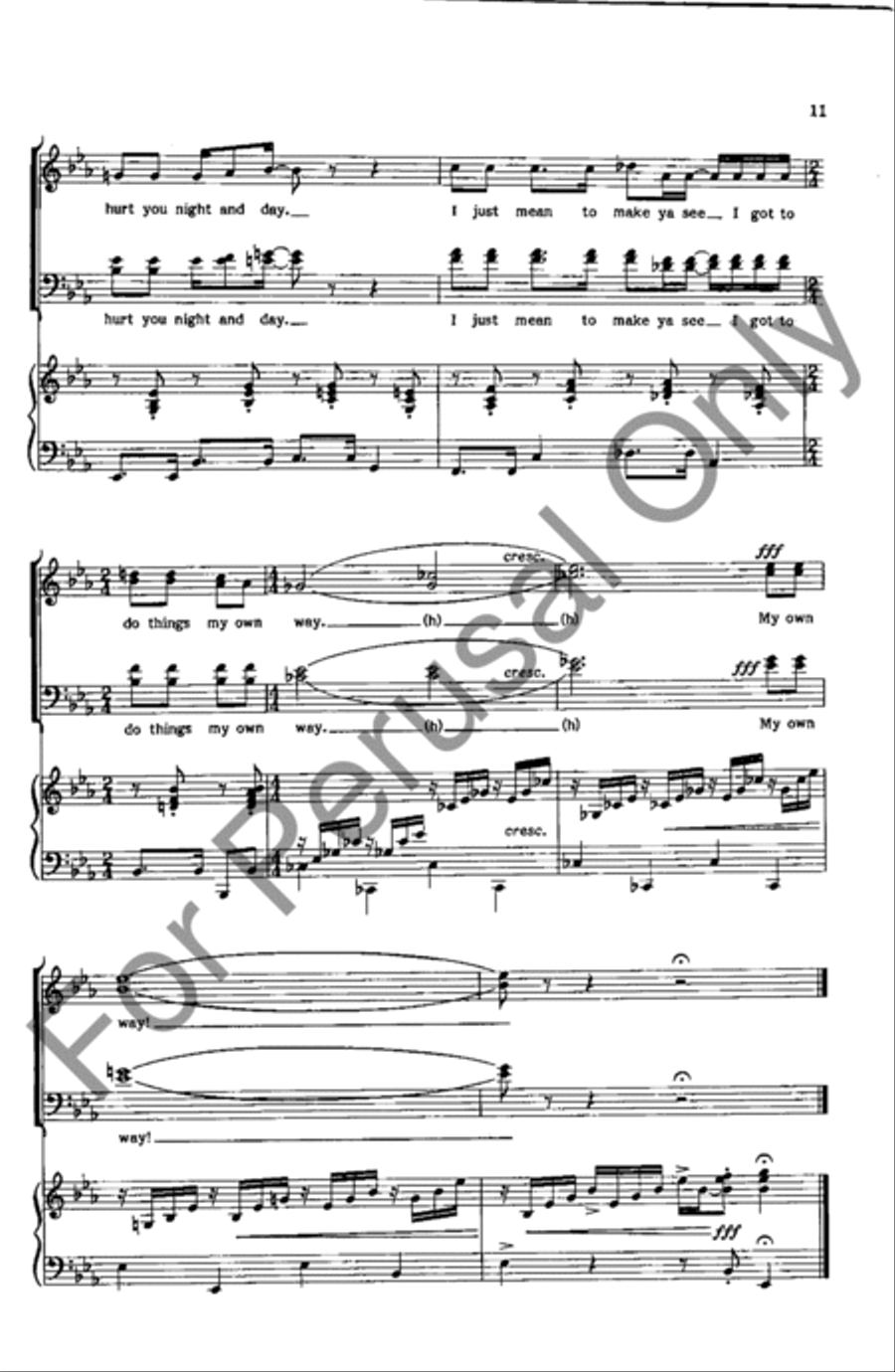 I Didn't Mean It I Didn't Mean It 4-Part scores gallery preview page 11