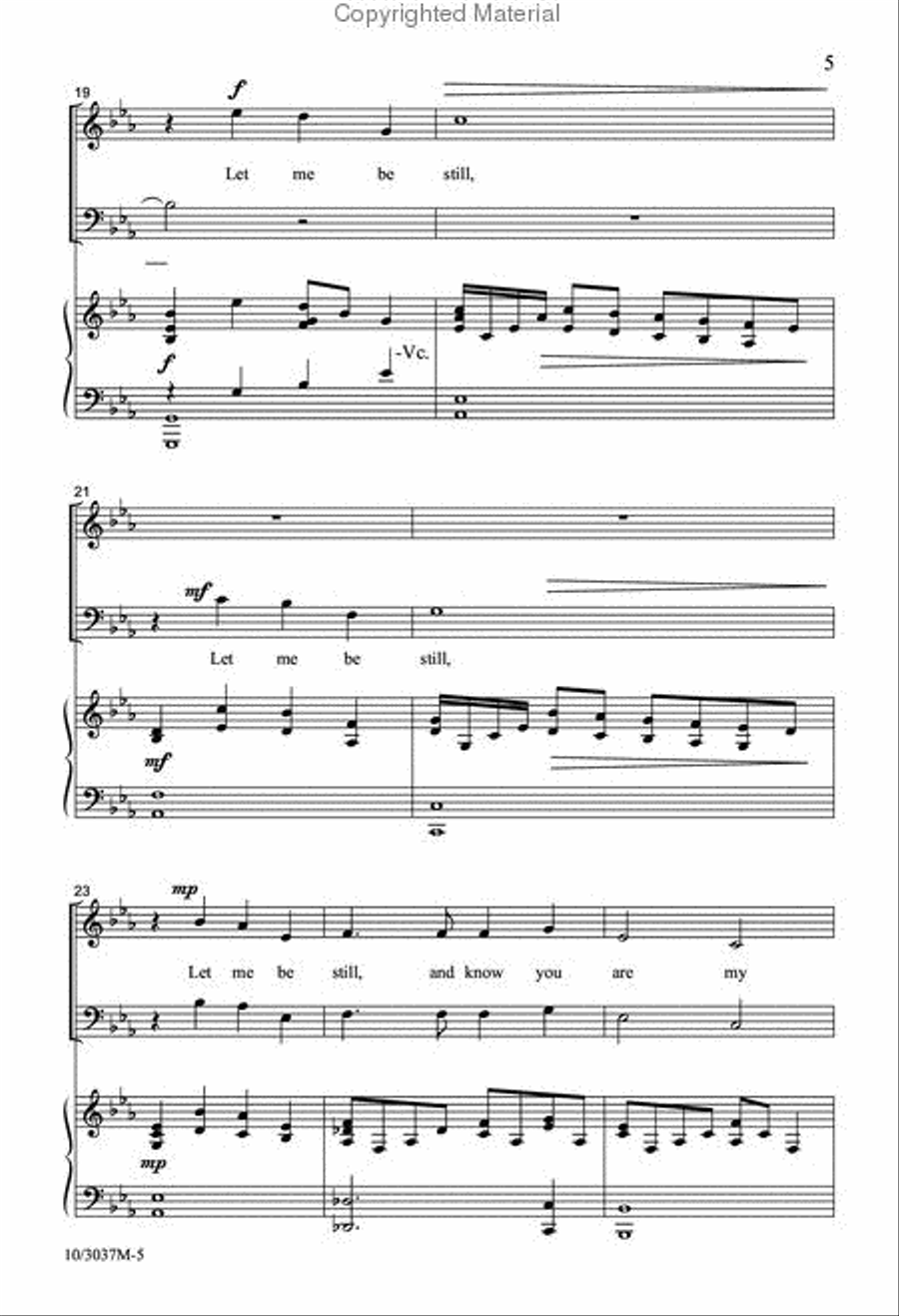 God, Grant Me to Be Silent 4-Part scores gallery preview page 5
