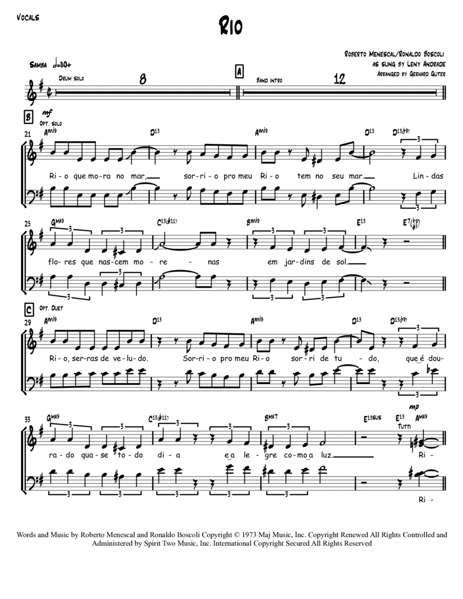 Rio 4-Part scores gallery preview page 1