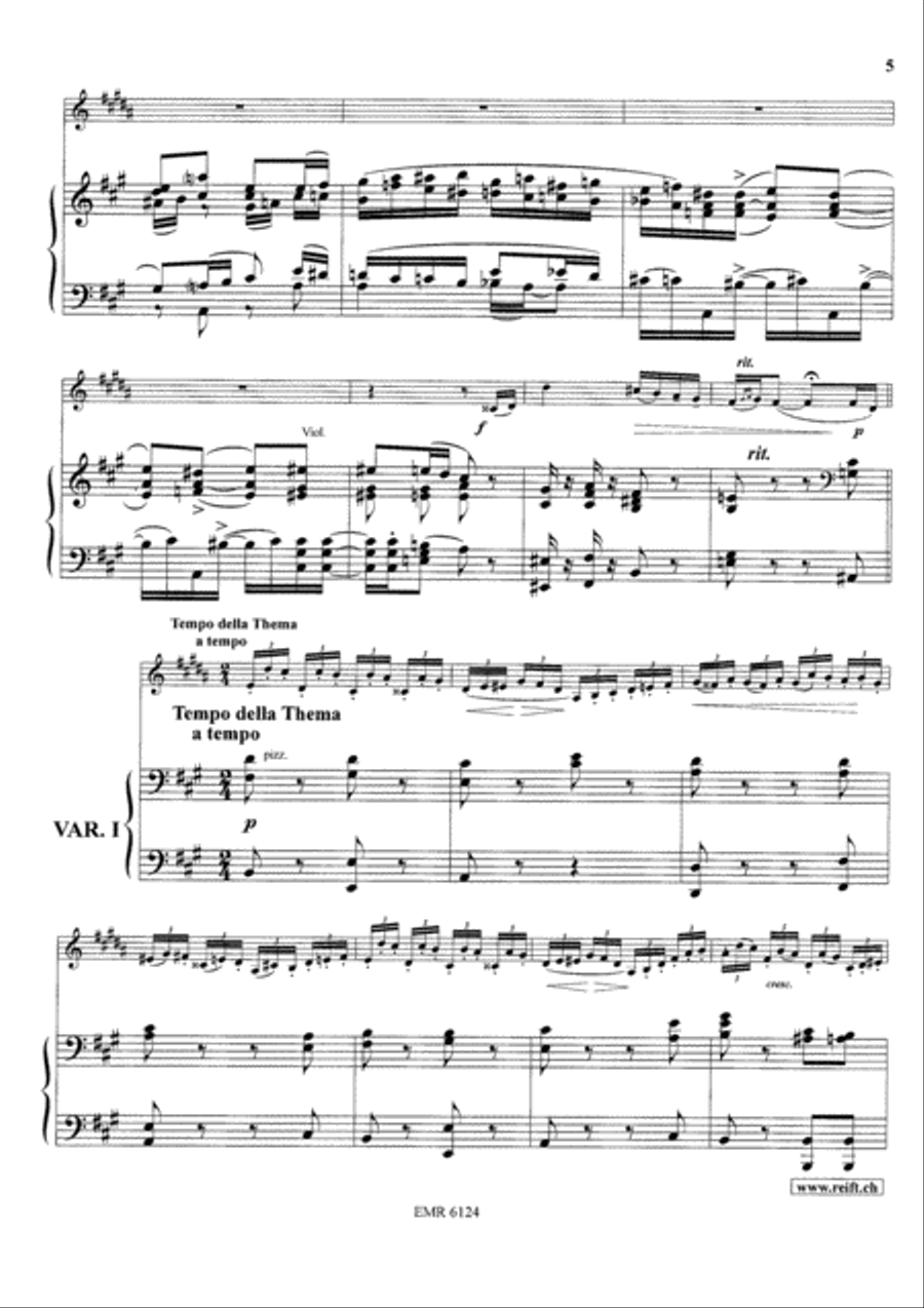 Variations On A Rococo Theme Flugelhorn scores gallery preview page 17