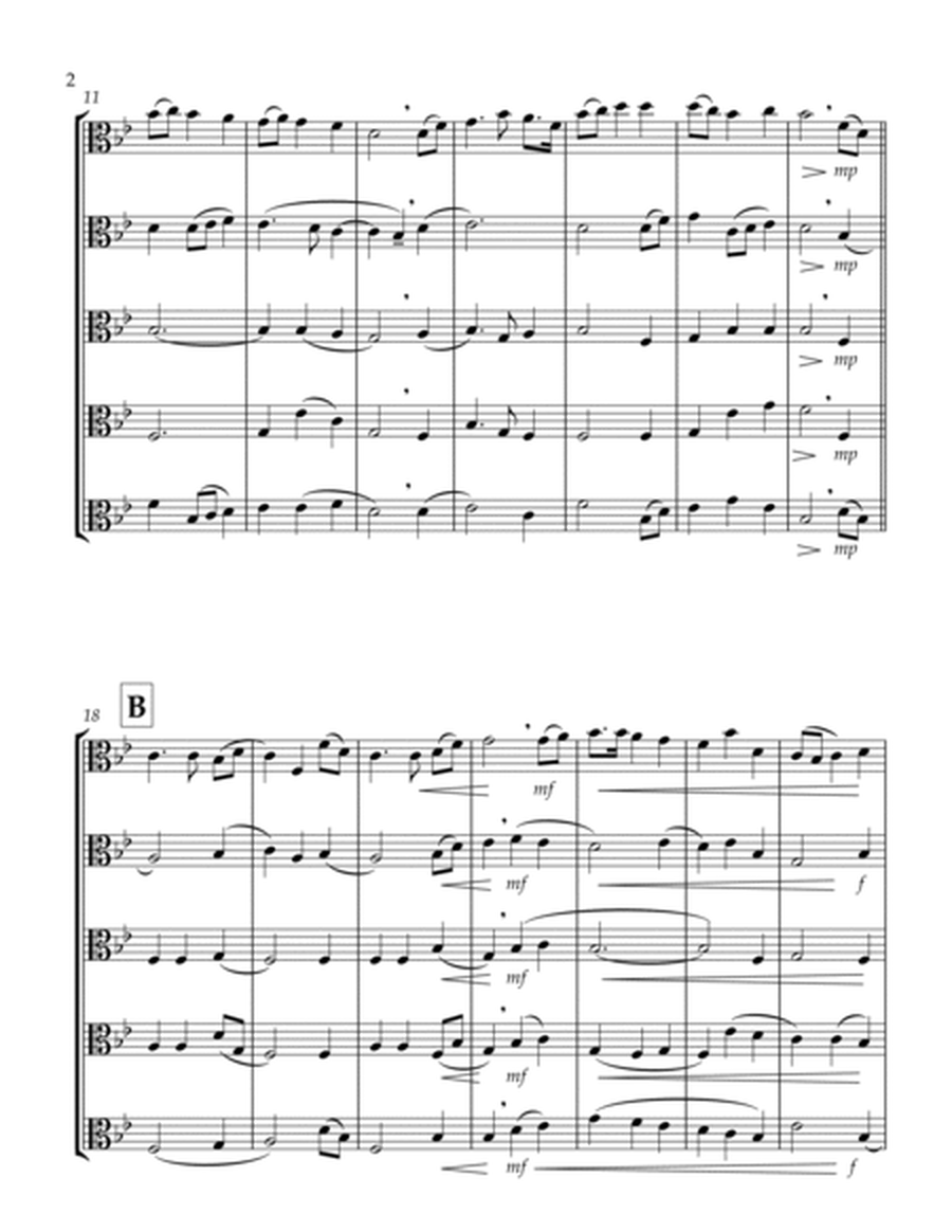 I Vow to Thee, My Country (Thaxted) (Bb) (Viola Quintet) image number null