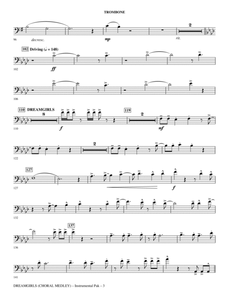Dreamgirls (Choral Medley) - Trombone