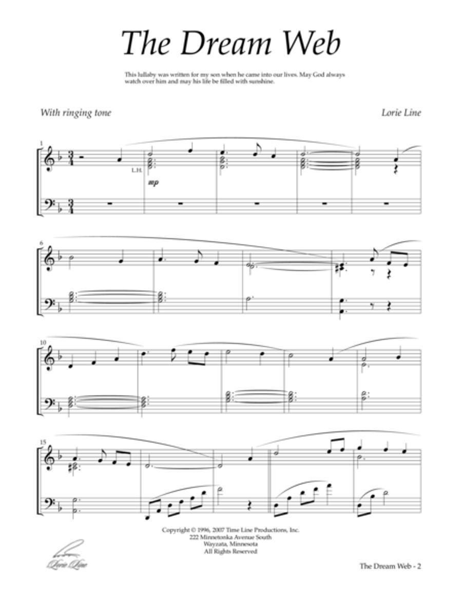 The Dream Web Piano Solo scores gallery preview page 2