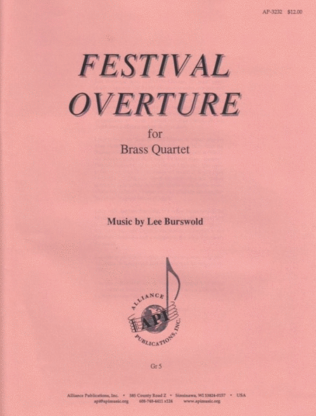 Festival Overture for Brass Quartet image number null