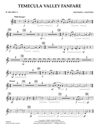 Temecula Valley Fanfare - Bb Trumpet 2