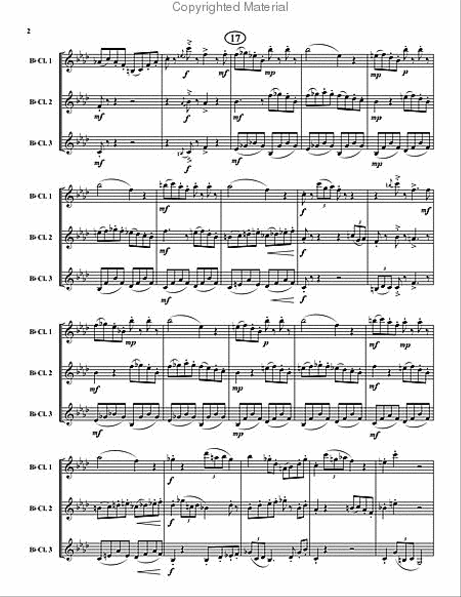 Autumn Whimsy Autumn Whimsy Clarinet Trio scores gallery preview page 3