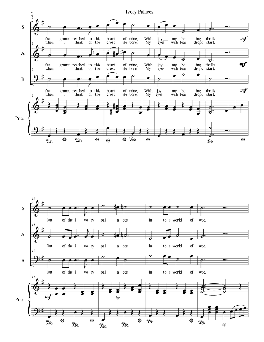 Ivory Palaces 3-Part scores gallery preview page 2