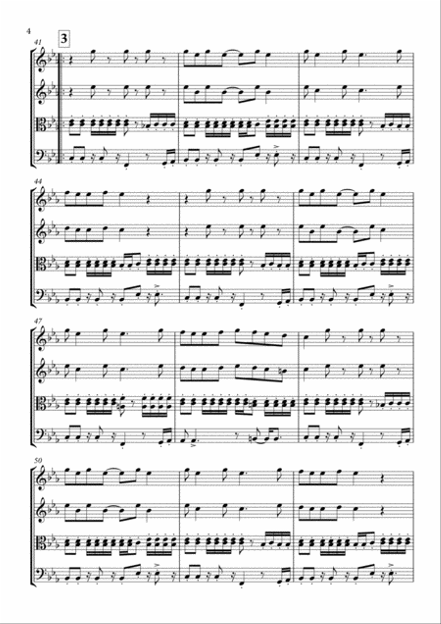 This Love This Love String Quartet scores gallery preview page 5