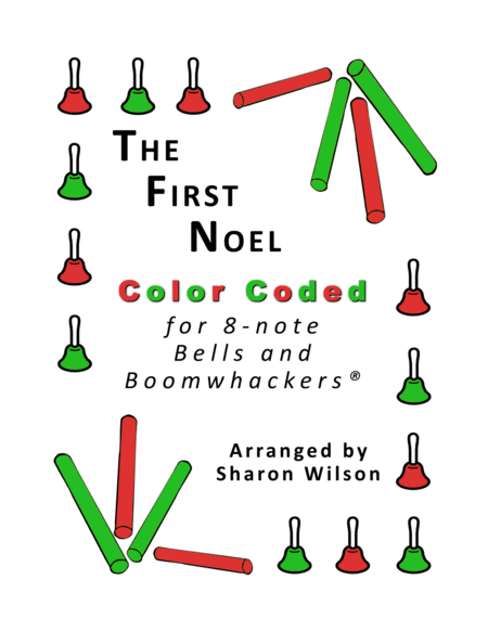 The First Noel for 8-note Bells and Boomwhackers (with Color Coded Notes) image number null