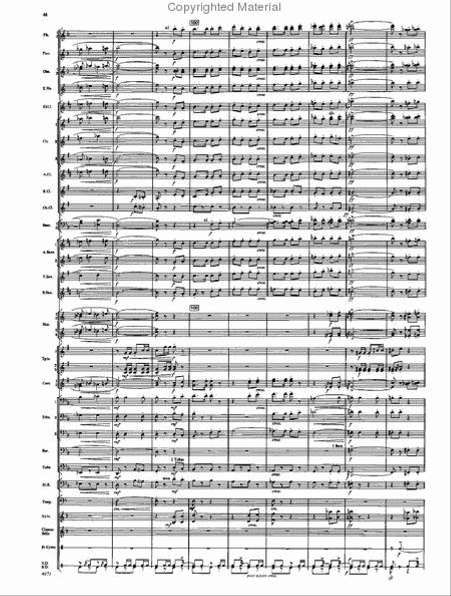 Fourth Suite for Band Concert Band scores gallery preview page 42