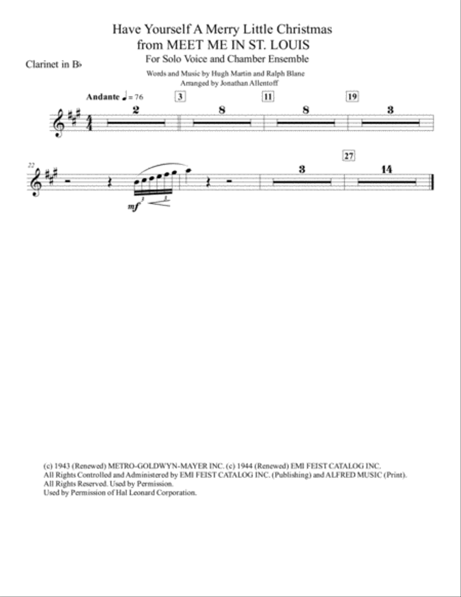 Have Yourself A Merry Little Christmas from MEET ME IN ST. LOUIS Large Ensemble scores gallery preview page 6