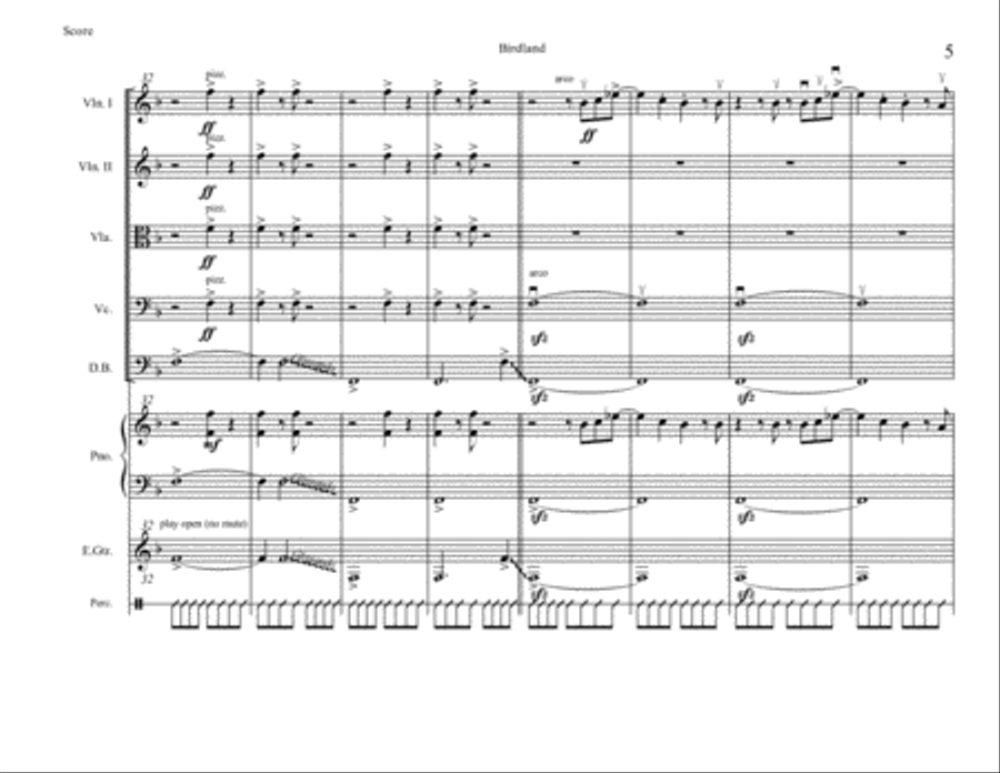Birdland Set of Parts scores gallery preview page 6