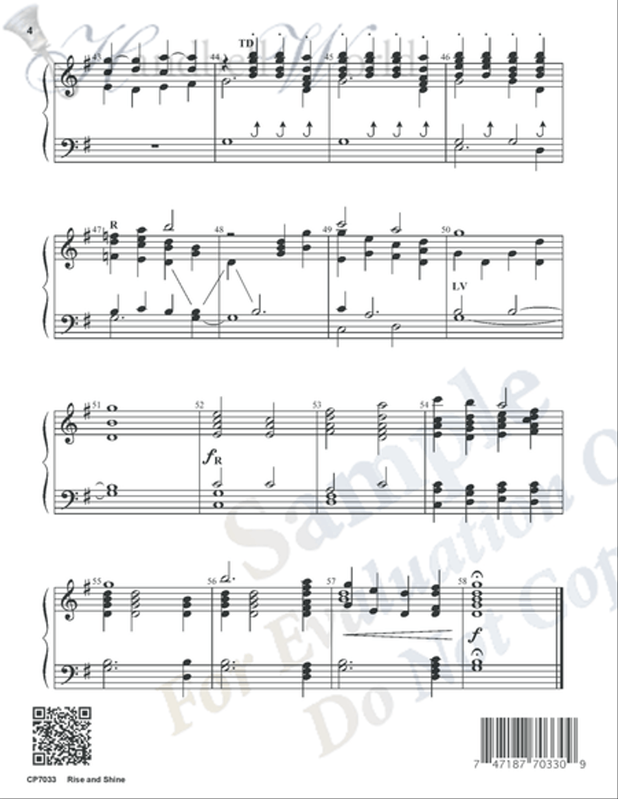 Rise and Shine Rise and Shine 3-Octaves scores gallery preview page 3