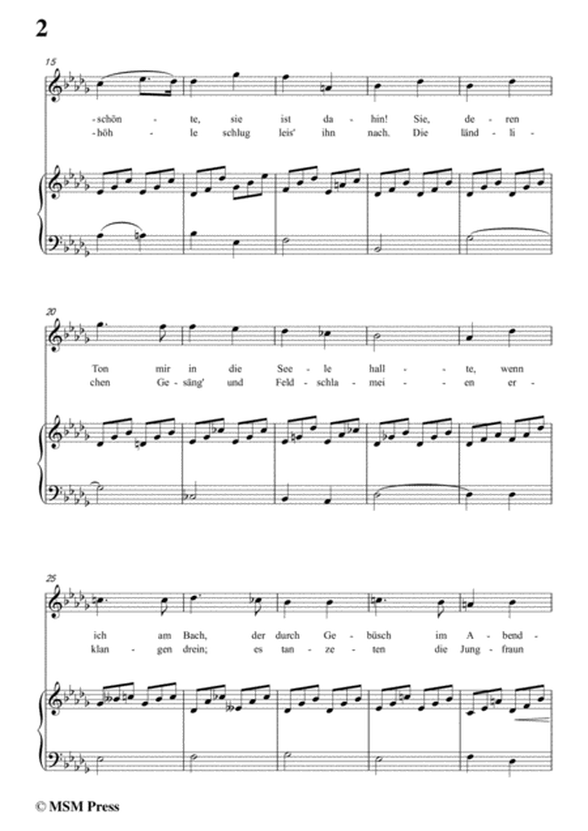 Schubert-Auf den Tod einer Nachtigall,in b flat minor,for Voice&Piano image number null
