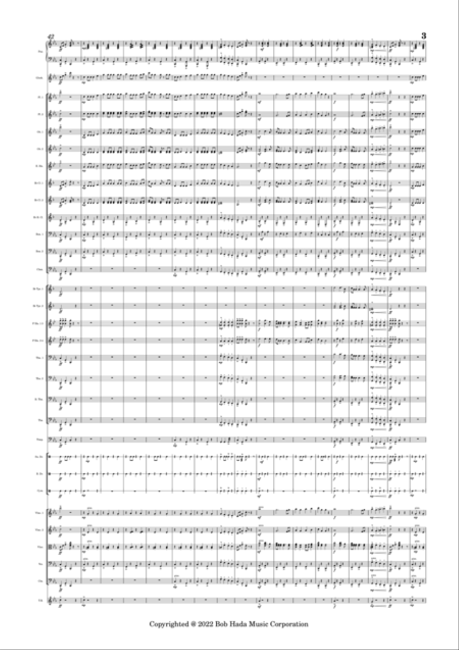 Welleman (Sea Shanty) Full Orchestra scores gallery preview page 3