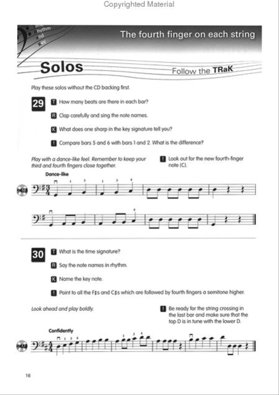 Right@Sight for Cello, Grade 1 [incl. CD] Cello scores gallery preview page 3
