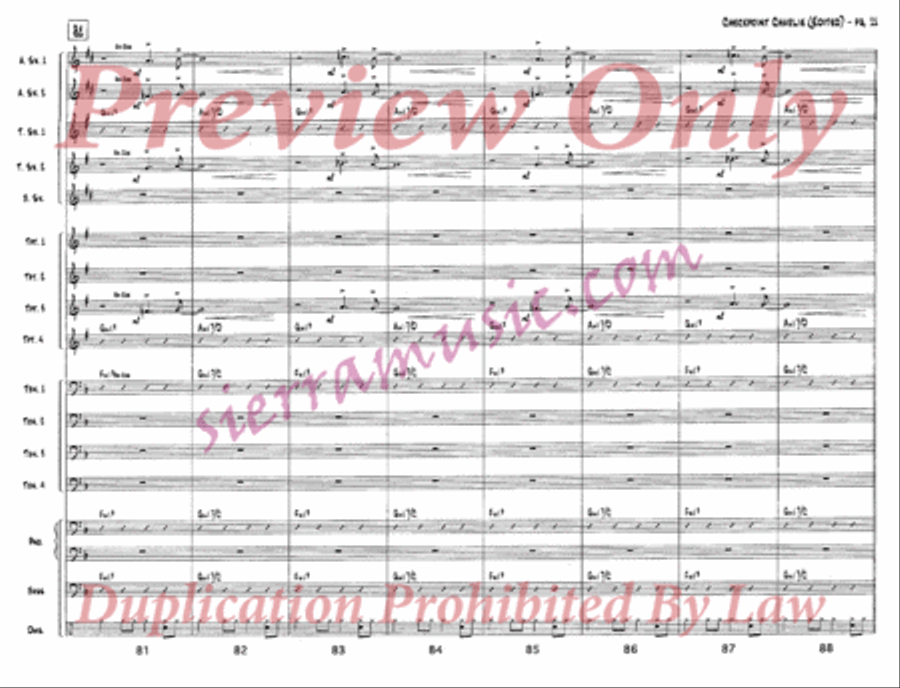 Checkpoint Charlie (Edited) Jazz Ensemble scores gallery preview page 12