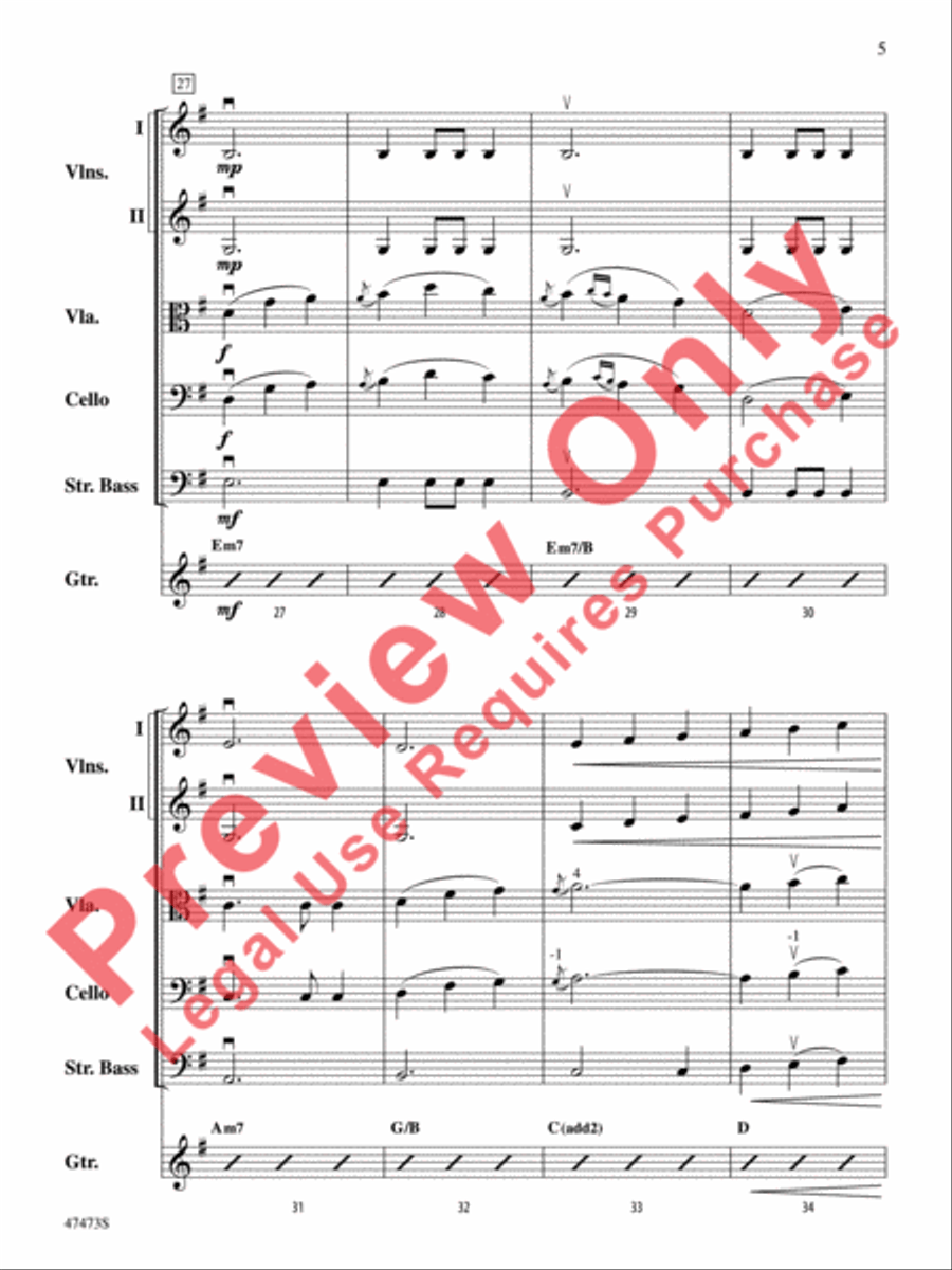 Josephine's Waltz String Orchestra scores gallery preview page 6