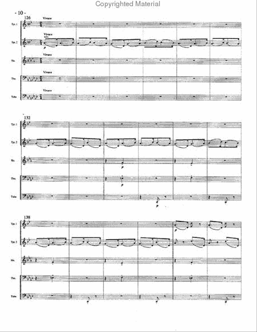 Hungarian Rhapsody No. 2 Brass Quintet scores gallery preview page 8