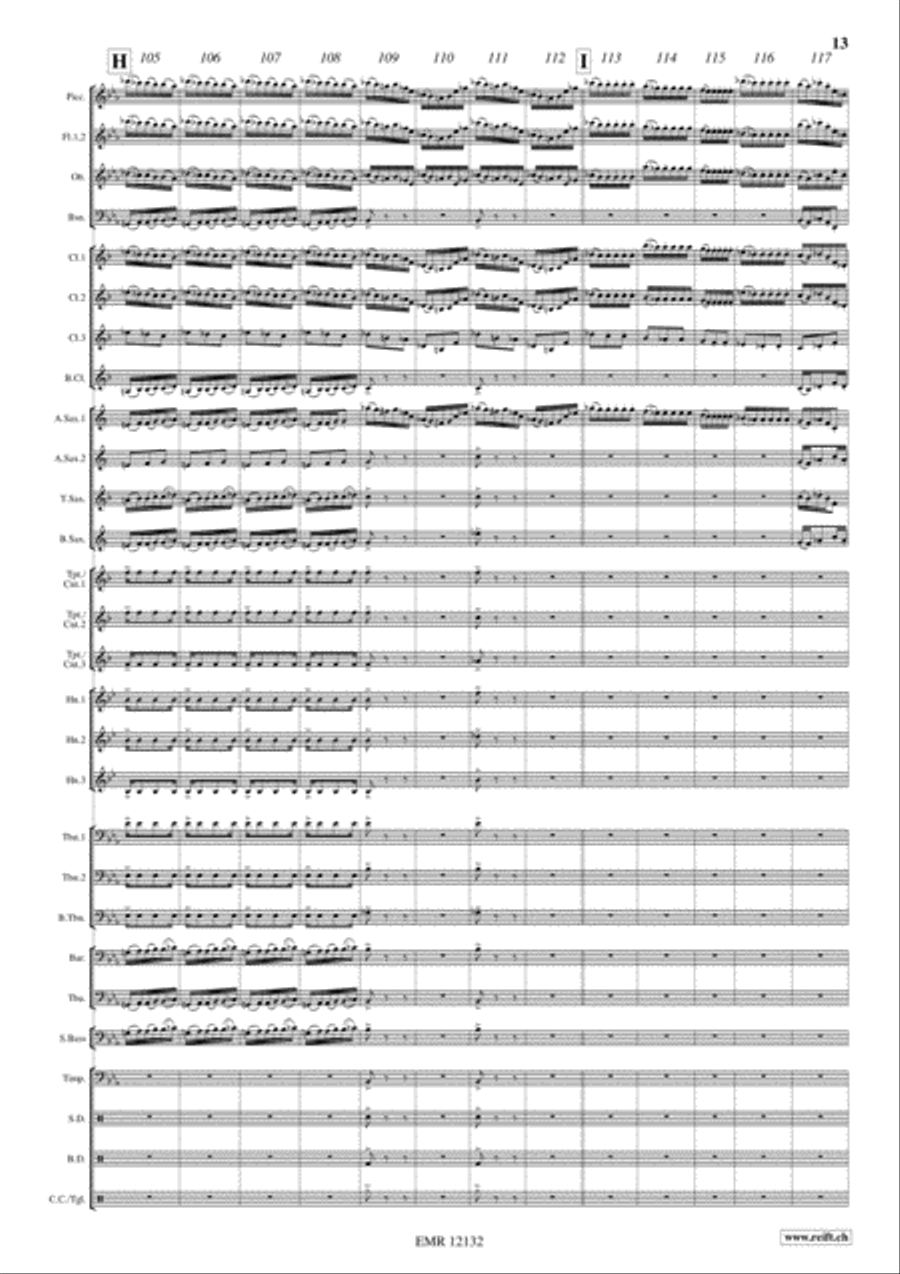 La Forza del Destino Concert Band scores gallery preview page 13