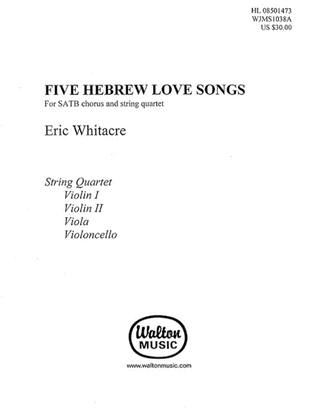 Book cover for Five Hebrew Love Songs (String Parts)