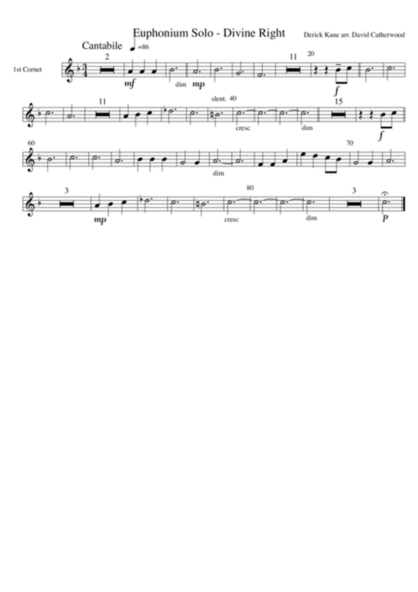 Euphonium solo - Divine Right (Based on an original tune by Derick Kane) with full Brass Band accomp image number null