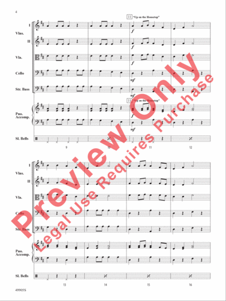 Pizzicato Holidays String Orchestra scores gallery preview page 5