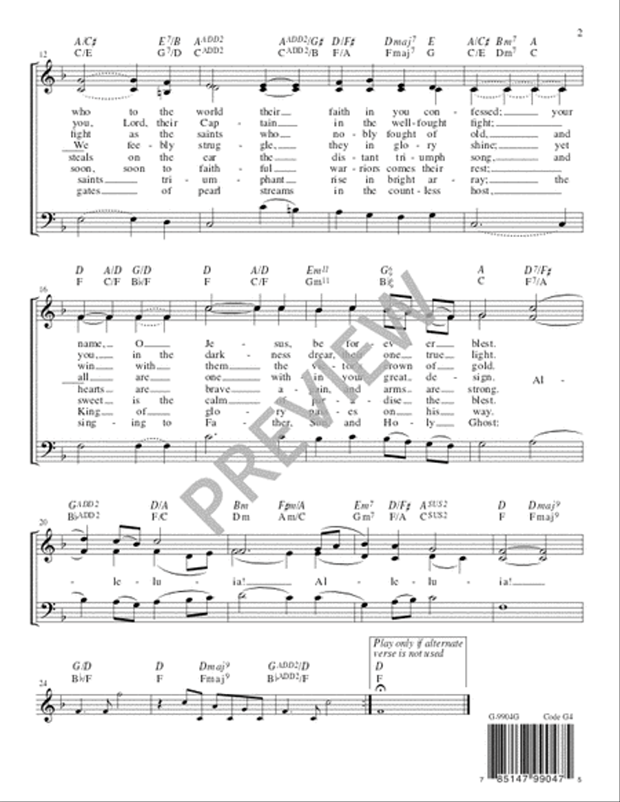 For All the Saints - Guitar edition Guitar scores gallery preview page 3