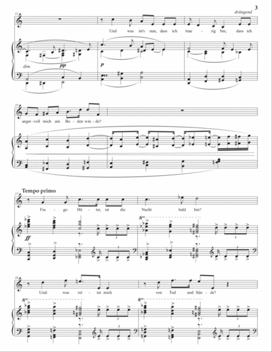 WOLF: Wo find' ich Trost (transposed to A minor) Voice scores gallery preview page 4
