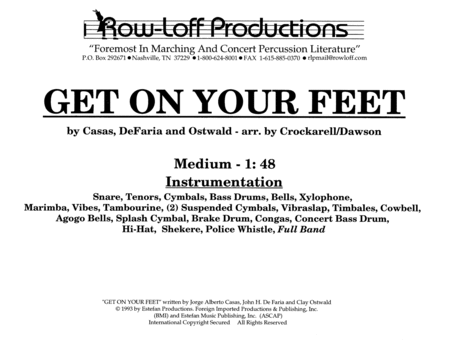 Get On Your Feet w/Tutor Tracks