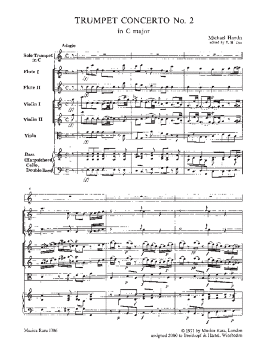 Sonata No. 2 in F major Trumpet Solo scores gallery preview page 2