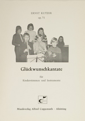 Book cover for Gluckwunschkantate
