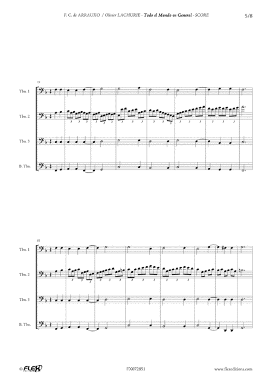 Todo el Mundo en General Todo el Mundo en General Trombone scores gallery preview page 6