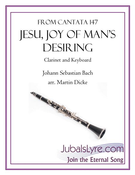 Jesu, Joy of Man's Desiring (Clarinet and Keyboard) image number null