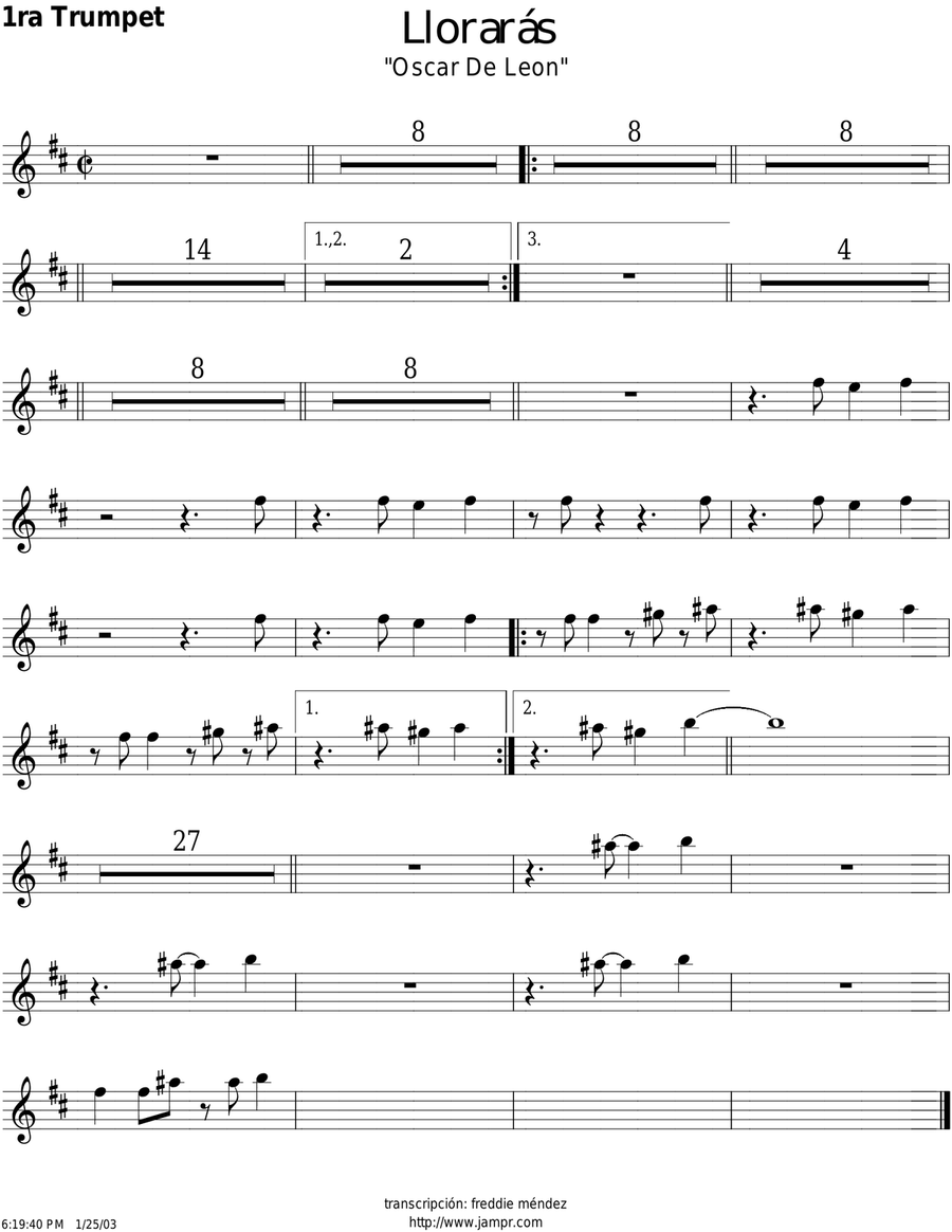 Llorarás Llorarás Full Orchestra scores gallery preview page 4