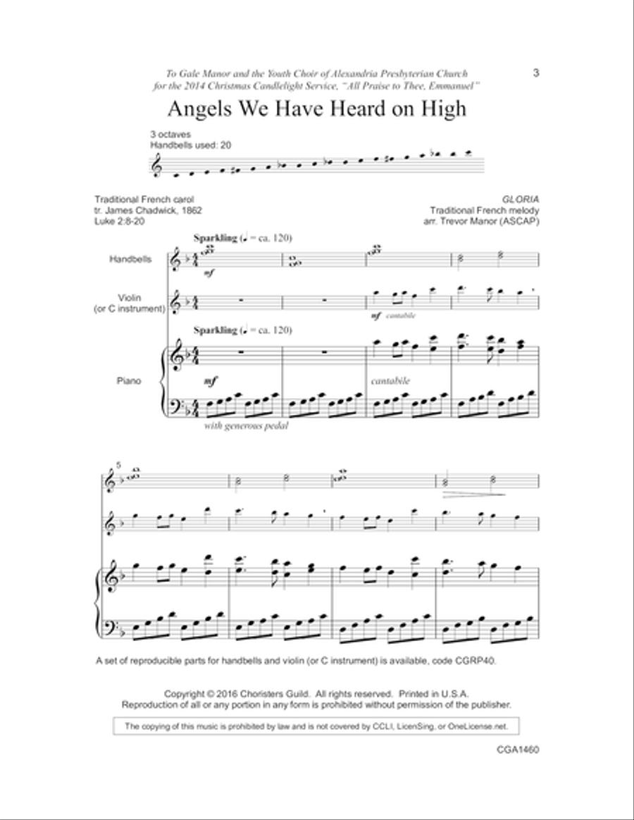 Angels We Have Heard on High SSA scores gallery preview page 8
