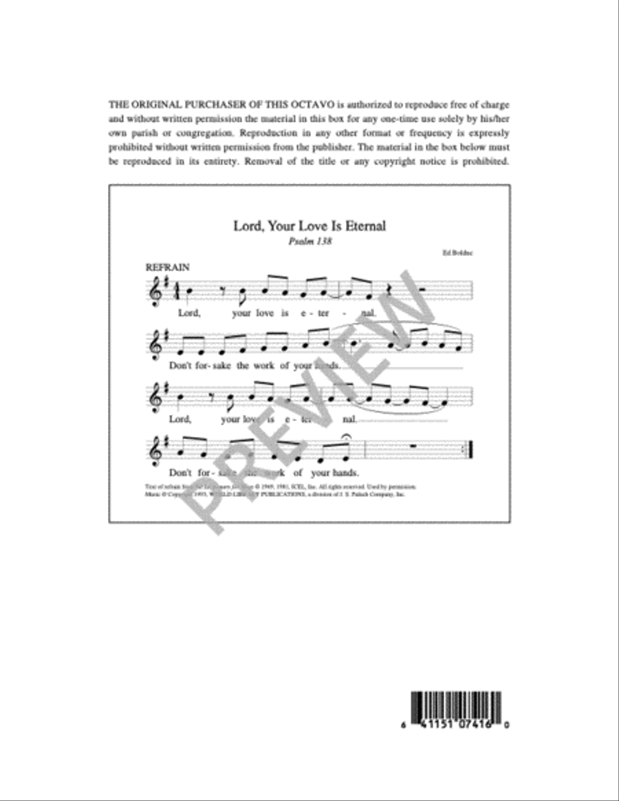 Lord, Your Love is Eternal 3-Part scores gallery preview page 2