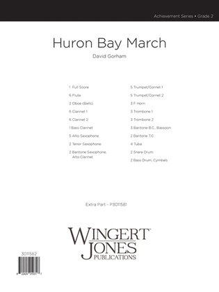 Huron Bay March - Full Score
