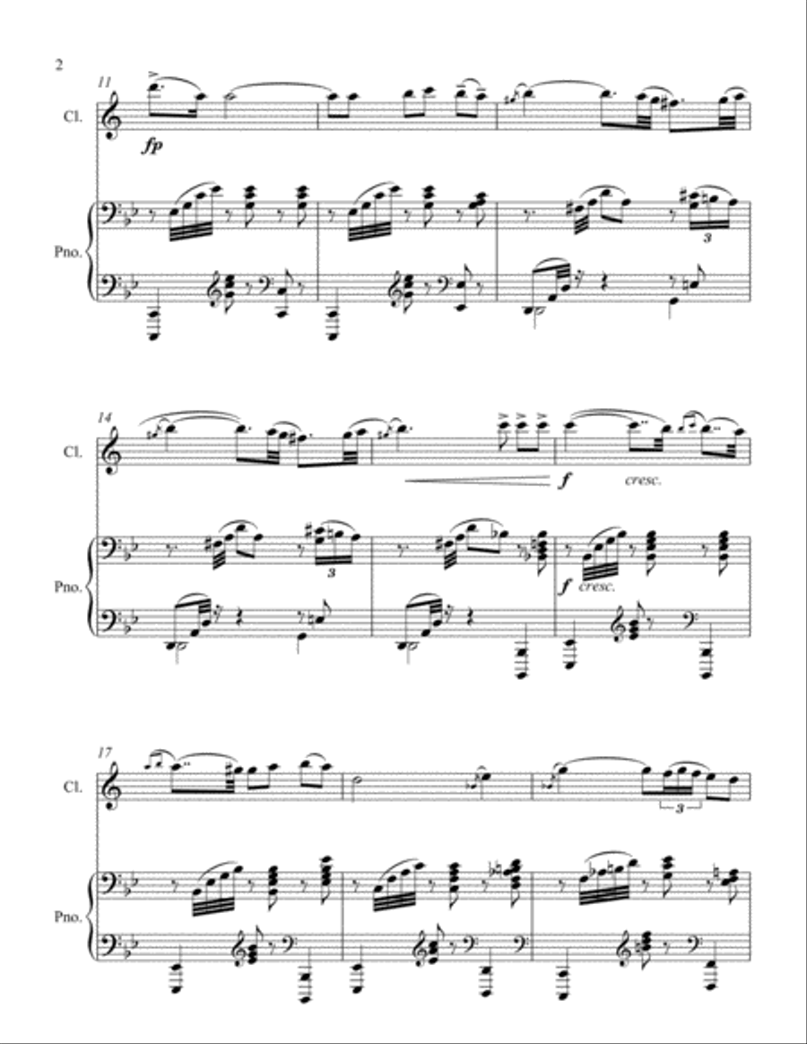 Bolero Clarinet Solo scores gallery preview page 2