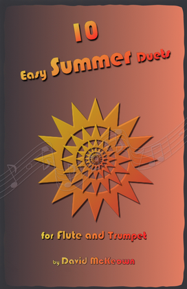 Book cover for 10 Easy Summer Duets for Flute and Trumpet