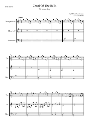 Carol Of The Bells (Christmas Song) for Brass Trio (D Minor)