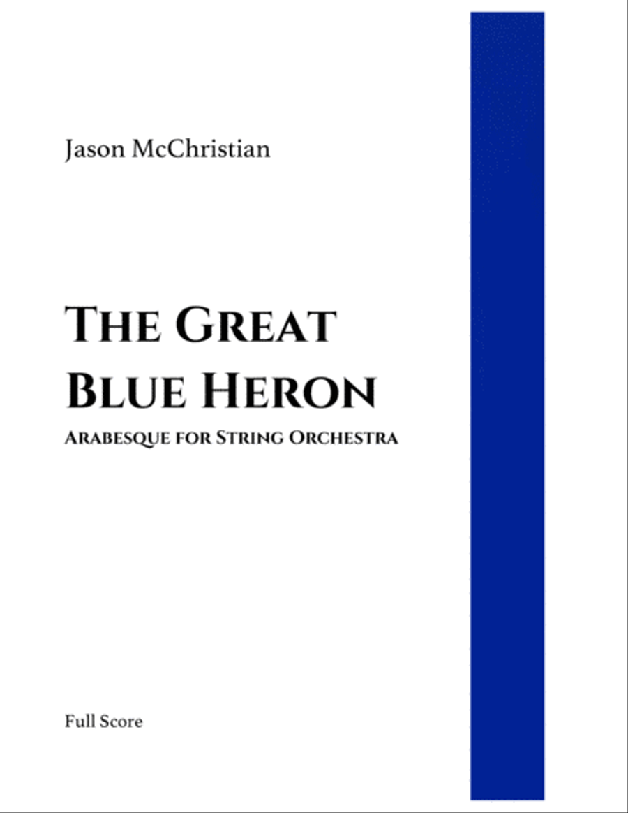 The Great Blue Heron - Arabesque for String Orchestra String Orchestra scores gallery preview page 1