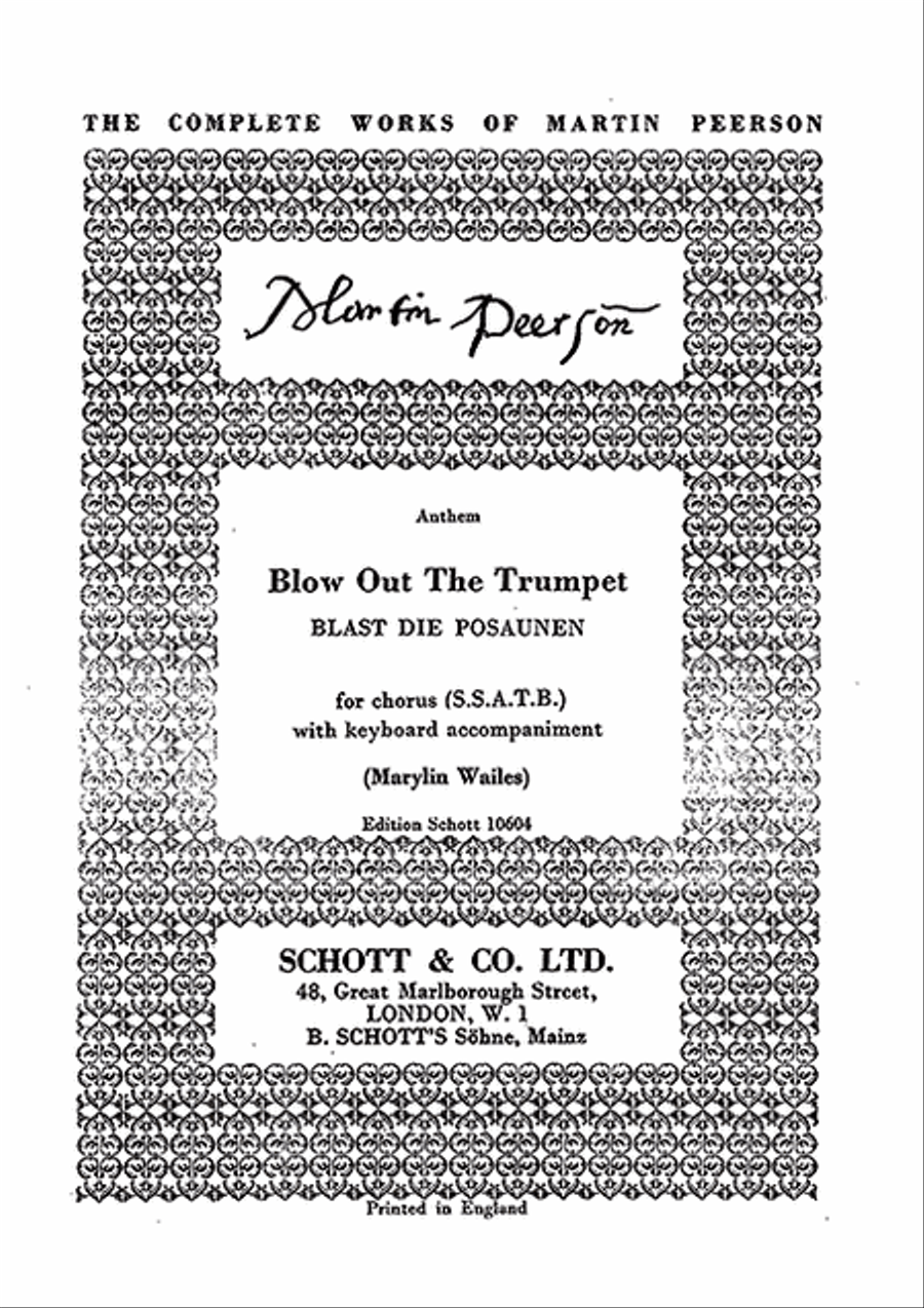 Blow Out the Trumpet Blow Out the Trumpet SSATB scores gallery preview page 1