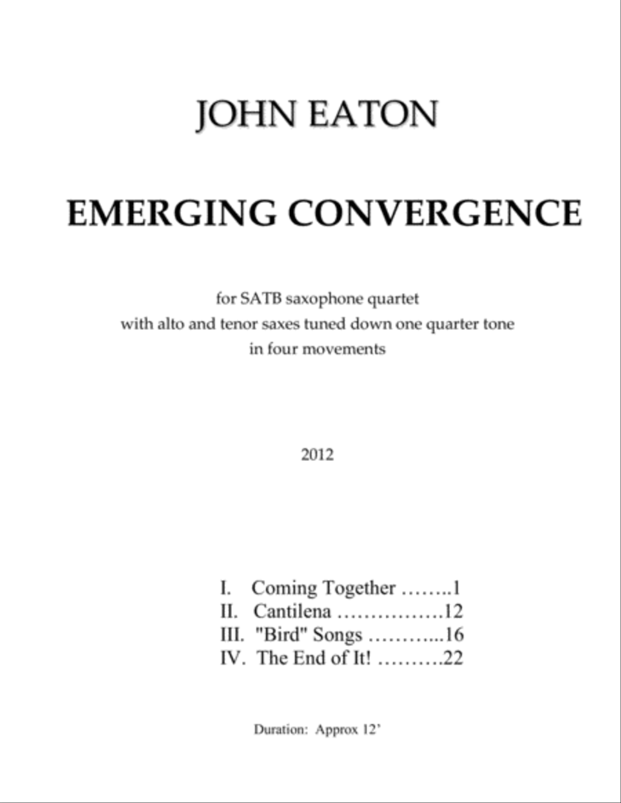 [Eaton] Emerging Convergence