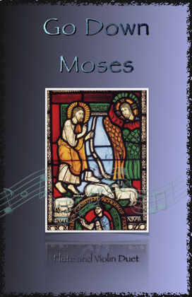 Book cover for Go Down Moses, Gospel Song for Flute and Violin Duet