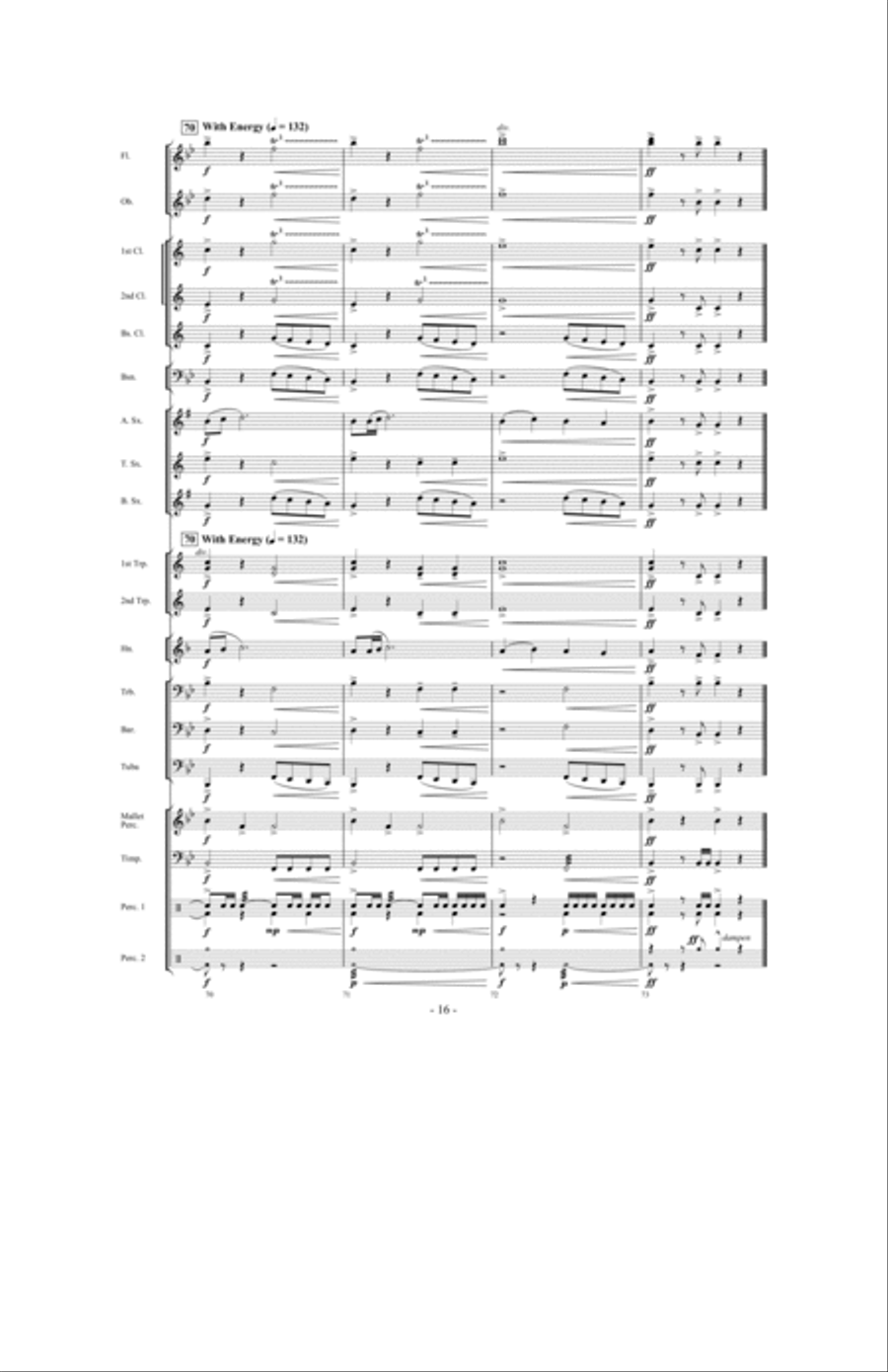Prevailing Winds Concert Band scores gallery preview page 15