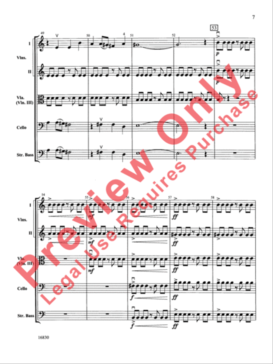 Mabel Creek Overture Mabel Creek Overture String Orchestra scores gallery preview page 8