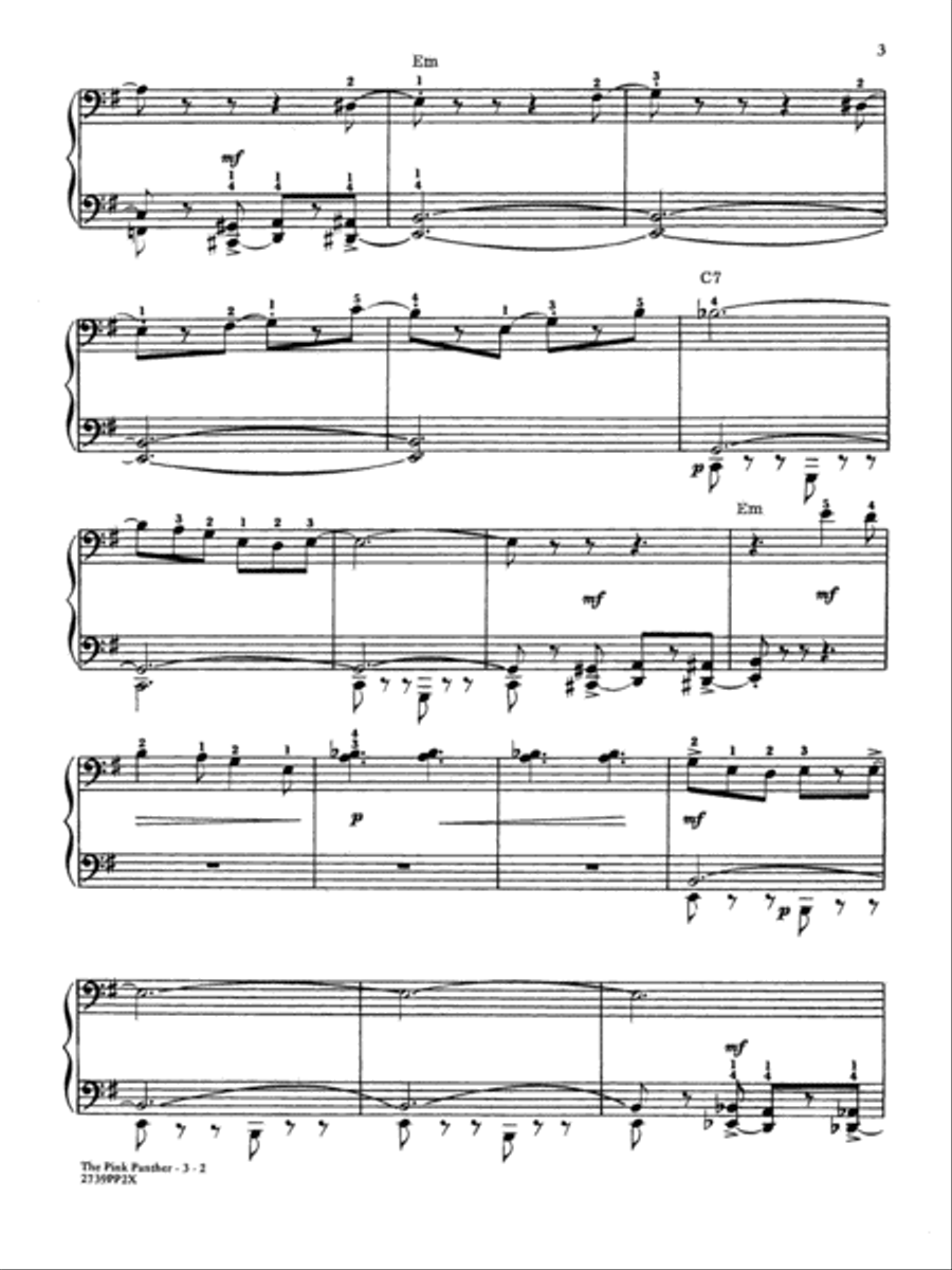 The Pink Panther The Pink Panther Small Ensemble scores gallery preview page 3
