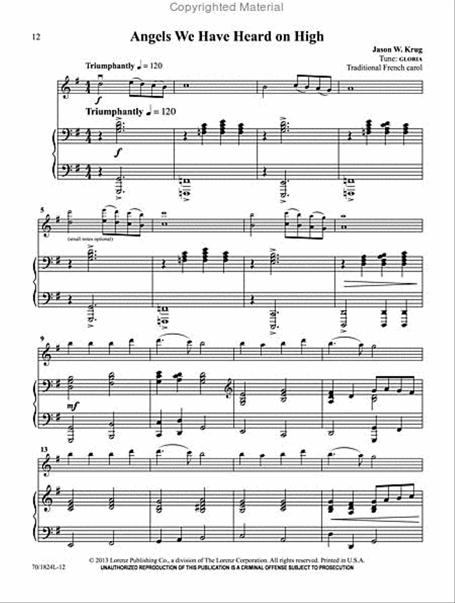 Love Came Down at Christmas Violin Solo scores gallery preview page 2
